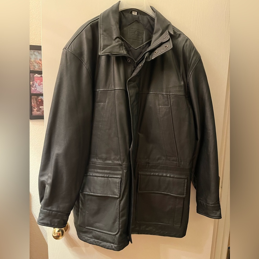 Outdoor Exchange Genuine Leather Jacket EUC. Barely worn.